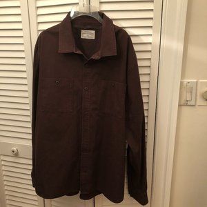 REI Coop men brown cotton shaket, XL